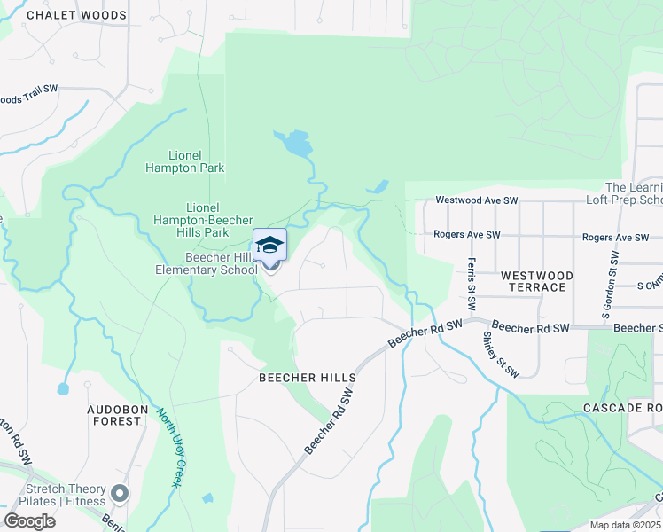 map of restaurants, bars, coffee shops, grocery stores, and more near 2196 Fleetwood Court Southwest in Atlanta