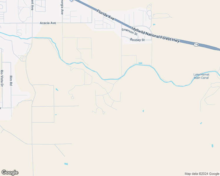 map of restaurants, bars, coffee shops, grocery stores, and more near 26565 Valle Heights Road in Hemet