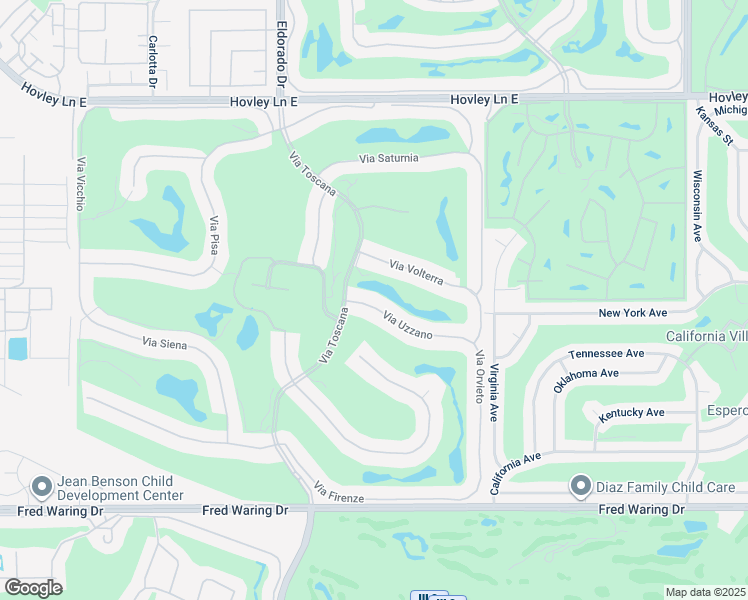 map of restaurants, bars, coffee shops, grocery stores, and more near 76194 Via Uzzano in Indian Wells