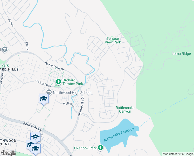 map of restaurants, bars, coffee shops, grocery stores, and more near 108 Viano in Irvine