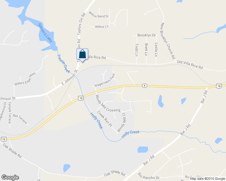 map of restaurants, bars, coffee shops, grocery stores, and more near 138 Gentle Breeze Court in Temple