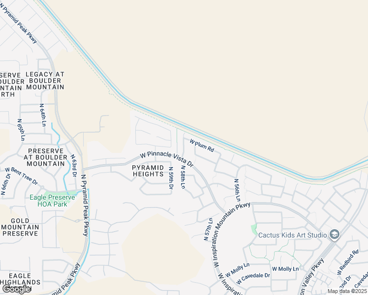 map of restaurants, bars, coffee shops, grocery stores, and more near 27810 North 58th Lane in Phoenix