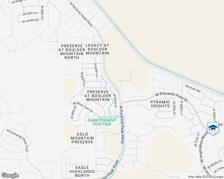 map of restaurants, bars, coffee shops, grocery stores, and more near 27623 North 63rd Drive in Phoenix