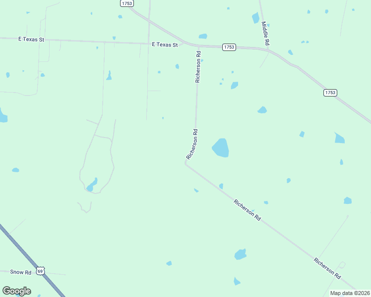 map of restaurants, bars, coffee shops, grocery stores, and more near 578 Richerson Rd in Denison