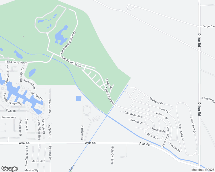 map of restaurants, bars, coffee shops, grocery stores, and more near 43021 Torno Place in Indio