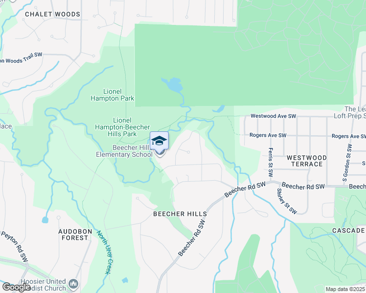 map of restaurants, bars, coffee shops, grocery stores, and more near 887 Fleetwood Circle Southwest in Atlanta