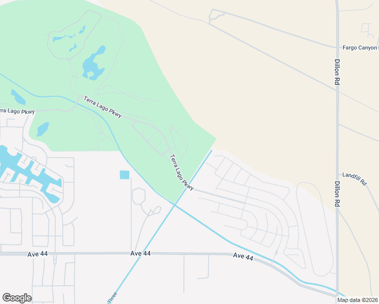 map of restaurants, bars, coffee shops, grocery stores, and more near 43002 Ascona Lane in Indio