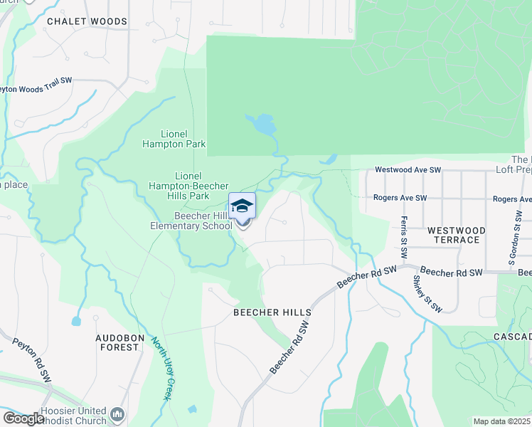 map of restaurants, bars, coffee shops, grocery stores, and more near 887 Fleetwood Circle Southwest in Atlanta