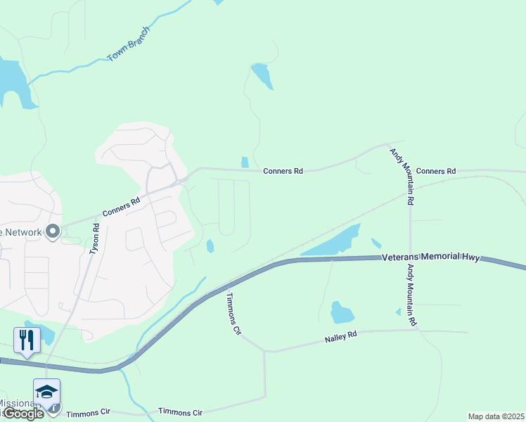 map of restaurants, bars, coffee shops, grocery stores, and more near 8915 Conners Road in Villa Rica