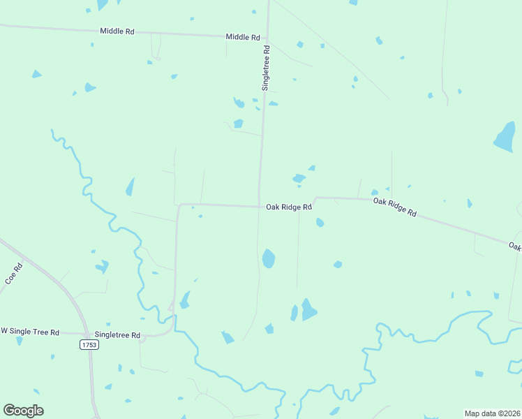 map of restaurants, bars, coffee shops, grocery stores, and more near 143 Oak Ridge Road in Denison
