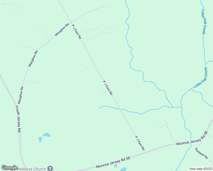 map of restaurants, bars, coffee shops, grocery stores, and more near 1257 P J East Road in Covington