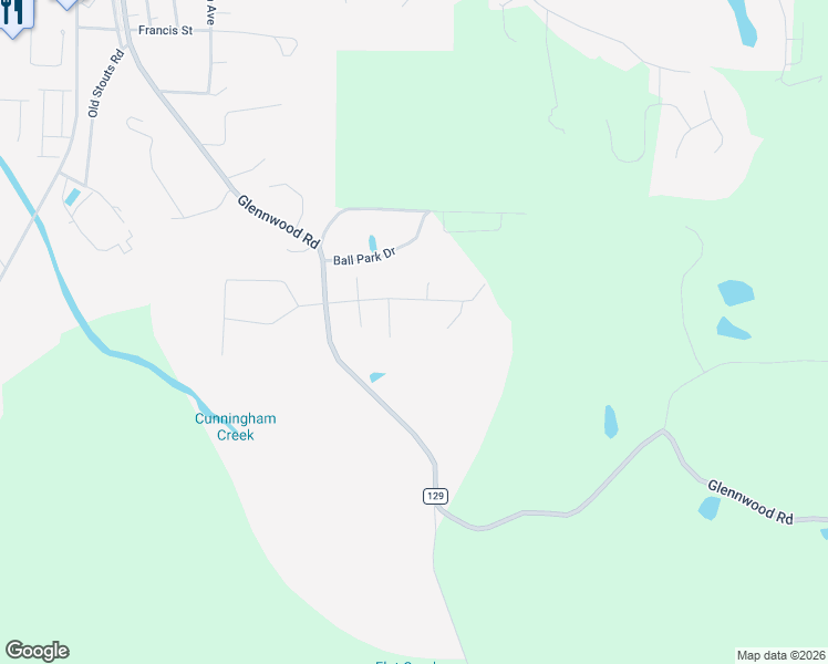 map of restaurants, bars, coffee shops, grocery stores, and more near 925 Triple Creek Lane in Morris