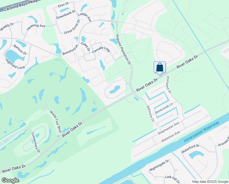 map of restaurants, bars, coffee shops, grocery stores, and more near 131 Augusta Plantation Drive in Myrtle Beach