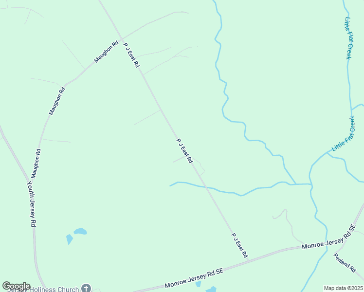 map of restaurants, bars, coffee shops, grocery stores, and more near 1239 P J East Road in Covington