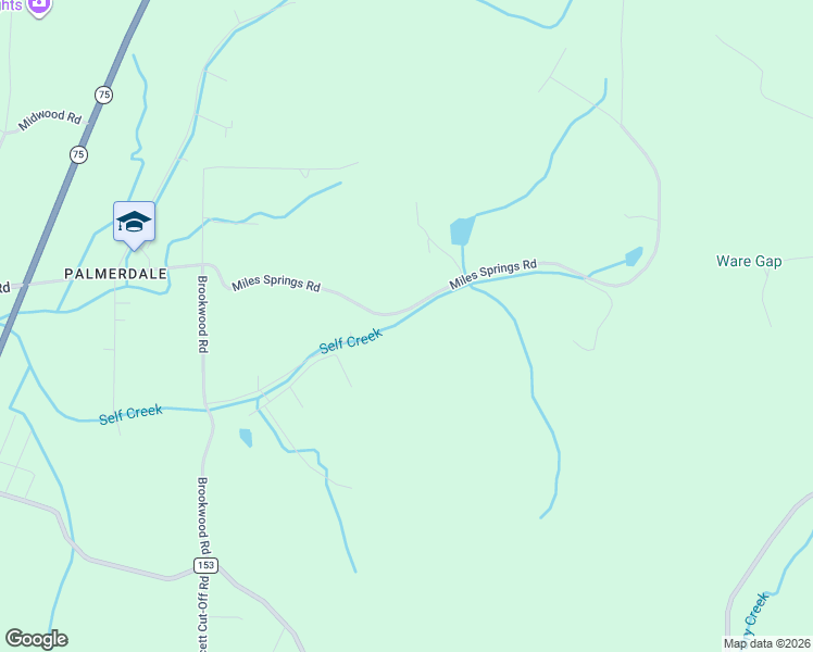 map of restaurants, bars, coffee shops, grocery stores, and more near 5601 Miles Springs Road in Pinson