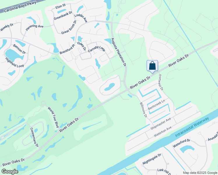 map of restaurants, bars, coffee shops, grocery stores, and more near 131 Augusta Plantation Drive in Myrtle Beach
