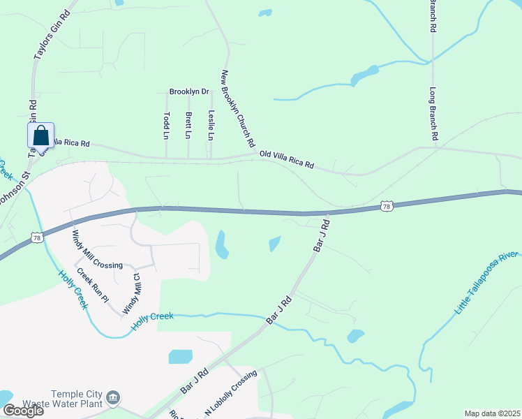 map of restaurants, bars, coffee shops, grocery stores, and more near in Temple