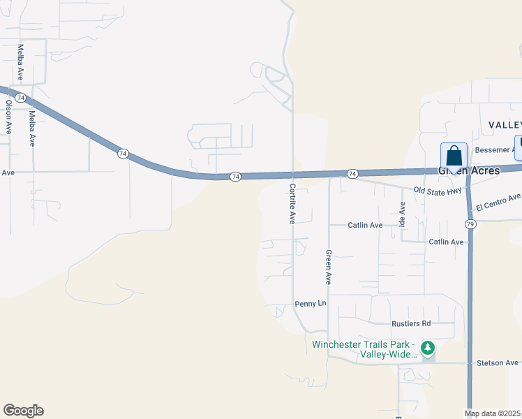 map of restaurants, bars, coffee shops, grocery stores, and more near 32753 California 74 in Hemet