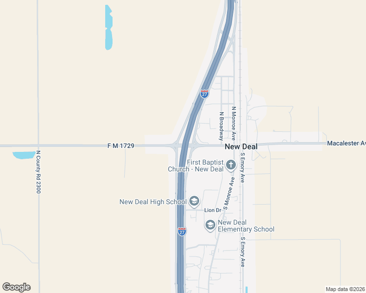 map of restaurants, bars, coffee shops, grocery stores, and more near Marshall Formby Memorial Highway in Lubbock
