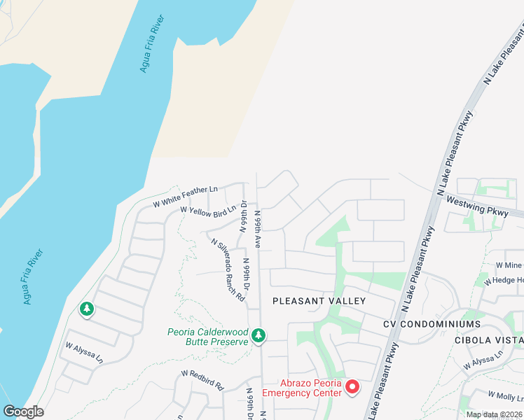 map of restaurants, bars, coffee shops, grocery stores, and more near 9856 Eagle Talon Trail in Peoria