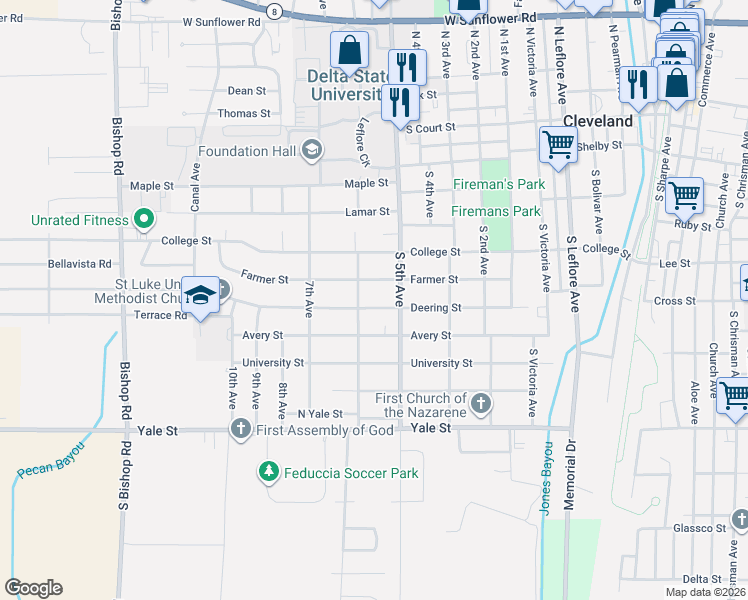 map of restaurants, bars, coffee shops, grocery stores, and more near 603 6th Avenue in Cleveland
