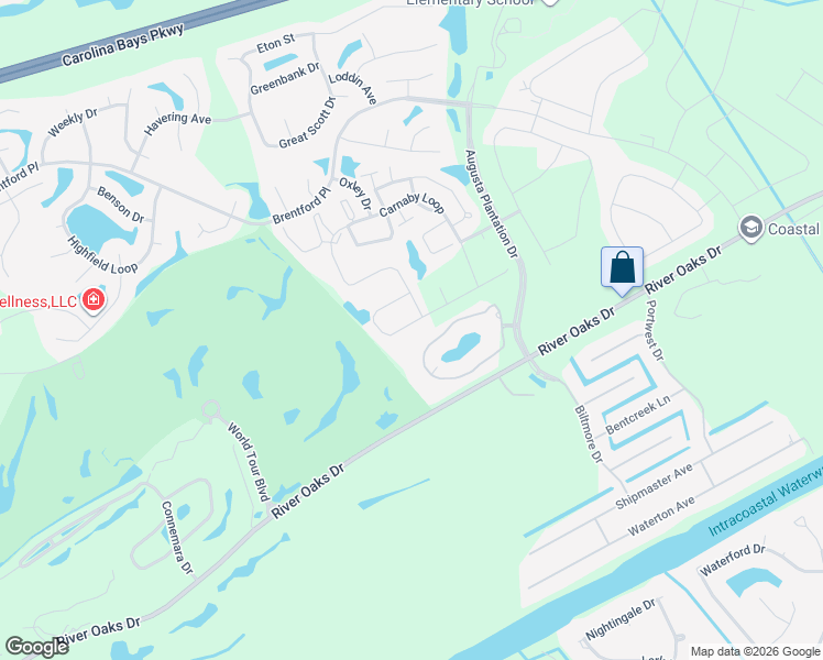 map of restaurants, bars, coffee shops, grocery stores, and more near 4080 Alvina Way in Myrtle Beach