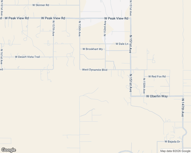 map of restaurants, bars, coffee shops, grocery stores, and more near 15245 West Dynamite Boulevard in Surprise