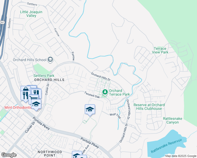 map of restaurants, bars, coffee shops, grocery stores, and more near 274 Rodeo in Irvine