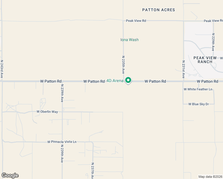 map of restaurants, bars, coffee shops, grocery stores, and more near 23613 West Patton Road in Wittmann
