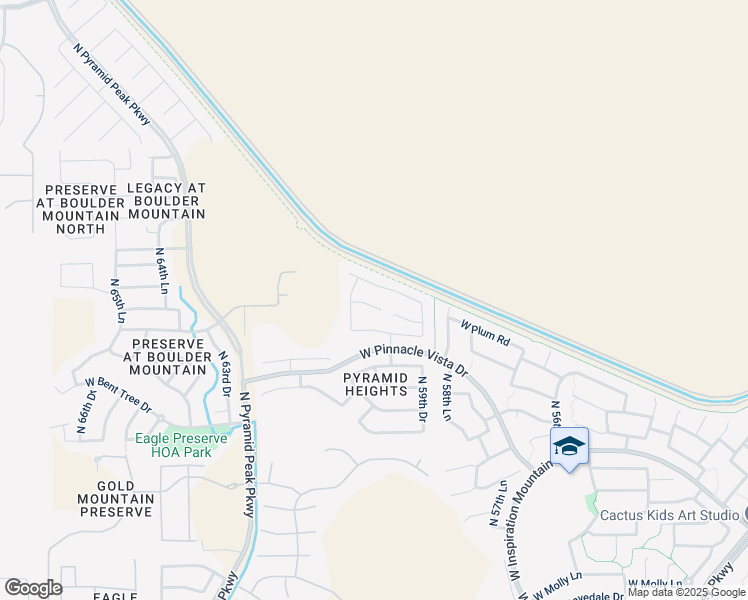 map of restaurants, bars, coffee shops, grocery stores, and more near 6016 West Blue Sky Drive in Phoenix