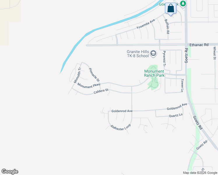 map of restaurants, bars, coffee shops, grocery stores, and more near 299 Monument Parkway in Perris