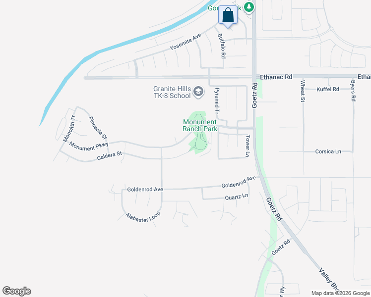 map of restaurants, bars, coffee shops, grocery stores, and more near 194 Caldera Street in Perris