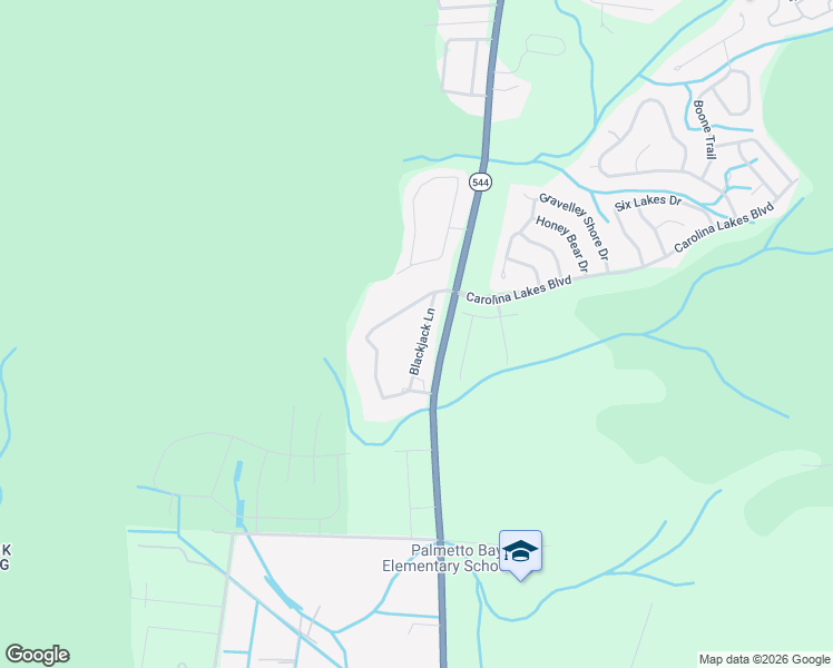 map of restaurants, bars, coffee shops, grocery stores, and more near 116 Blackjack Lane in Myrtle Beach