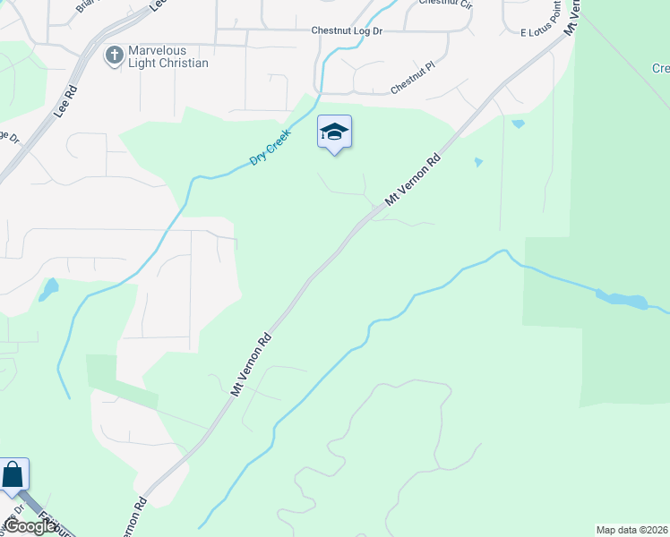 map of restaurants, bars, coffee shops, grocery stores, and more near 2435 Mount Vernon Road in Lithia Springs