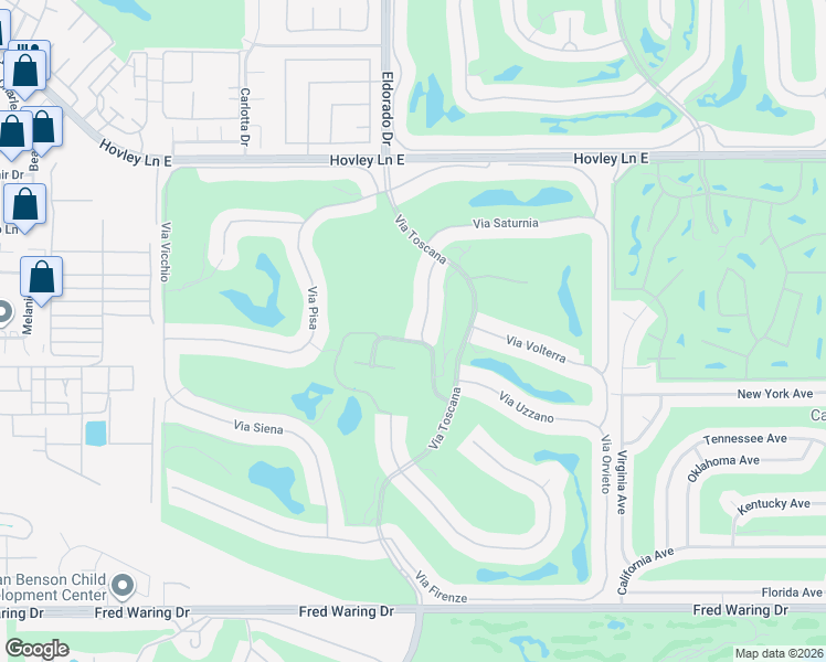 map of restaurants, bars, coffee shops, grocery stores, and more near 42749 Via Prato in Indian Wells