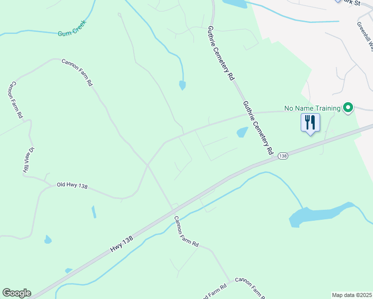 map of restaurants, bars, coffee shops, grocery stores, and more near Cedar Oaks Lane in Walton County