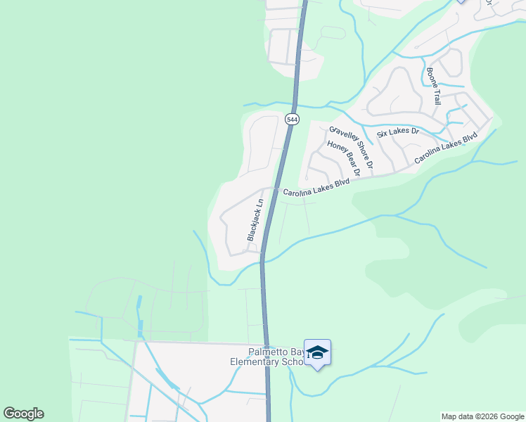 map of restaurants, bars, coffee shops, grocery stores, and more near 116 Blackjack Lane in Myrtle Beach