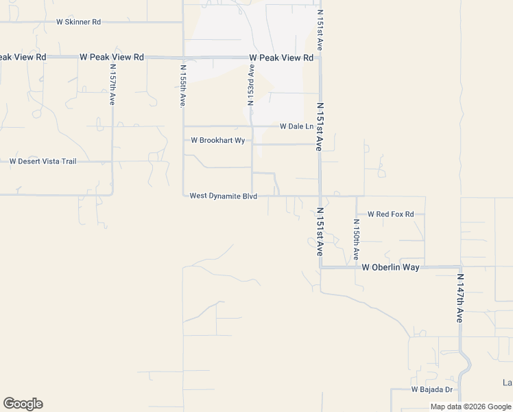 map of restaurants, bars, coffee shops, grocery stores, and more near 15245 West Dynamite Boulevard in Surprise