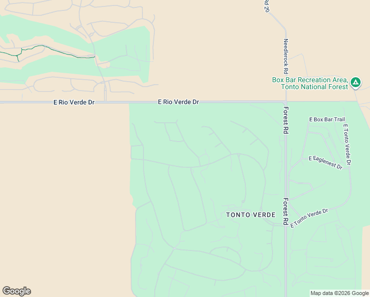 map of restaurants, bars, coffee shops, grocery stores, and more near 27820 North Lucero Drive in Rio Verde