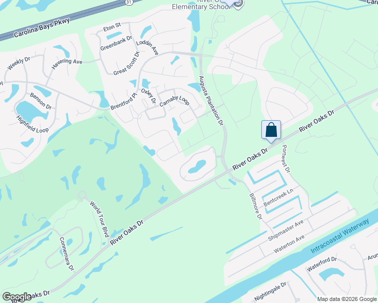 map of restaurants, bars, coffee shops, grocery stores, and more near 4112 Alvina Way in Myrtle Beach