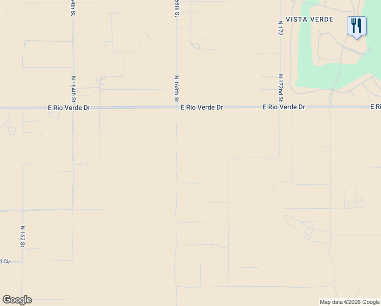 map of restaurants, bars, coffee shops, grocery stores, and more near 27820 North 168th Street in Scottsdale