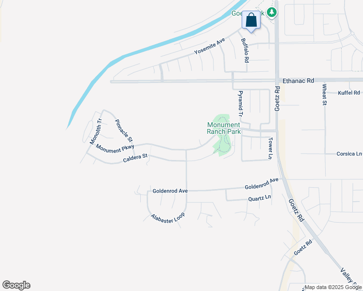 map of restaurants, bars, coffee shops, grocery stores, and more near 240 Monument Parkway in Perris