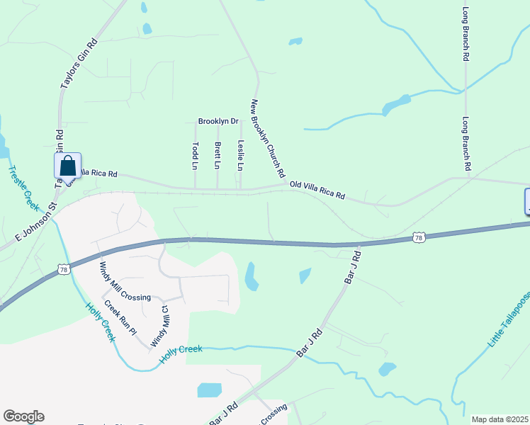 map of restaurants, bars, coffee shops, grocery stores, and more near 1136 U.S. 78 in Temple