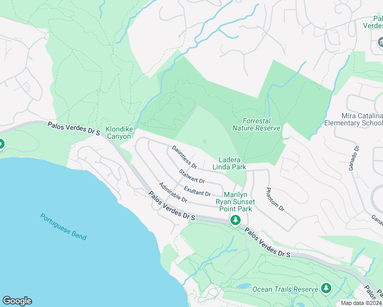 map of restaurants, bars, coffee shops, grocery stores, and more near 32215 Schooner Drive in Rancho Palos Verdes