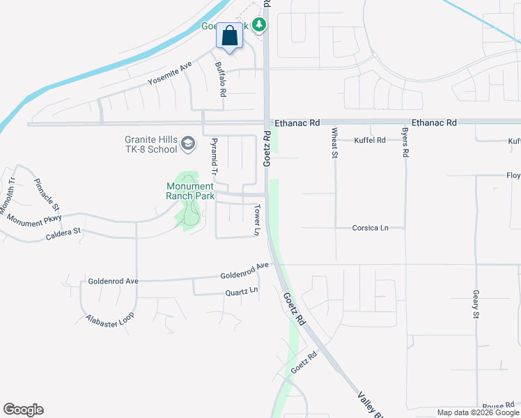 map of restaurants, bars, coffee shops, grocery stores, and more near 2 North Perris Boulevard in Perris