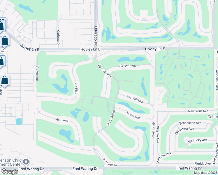 map of restaurants, bars, coffee shops, grocery stores, and more near 42632 Via Prato in Indian Wells