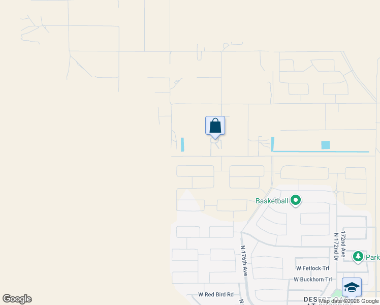 map of restaurants, bars, coffee shops, grocery stores, and more near 28220 North 179th Avenue in Surprise