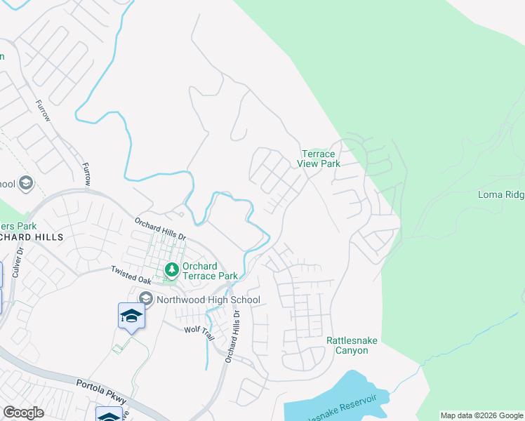 map of restaurants, bars, coffee shops, grocery stores, and more near 104 Winnett in Irvine