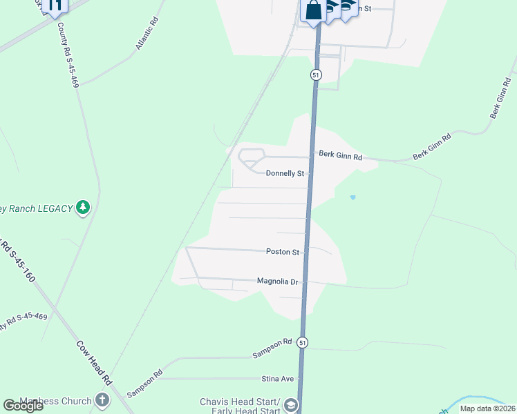 map of restaurants, bars, coffee shops, grocery stores, and more near 80 Harmon Street in Hemingway