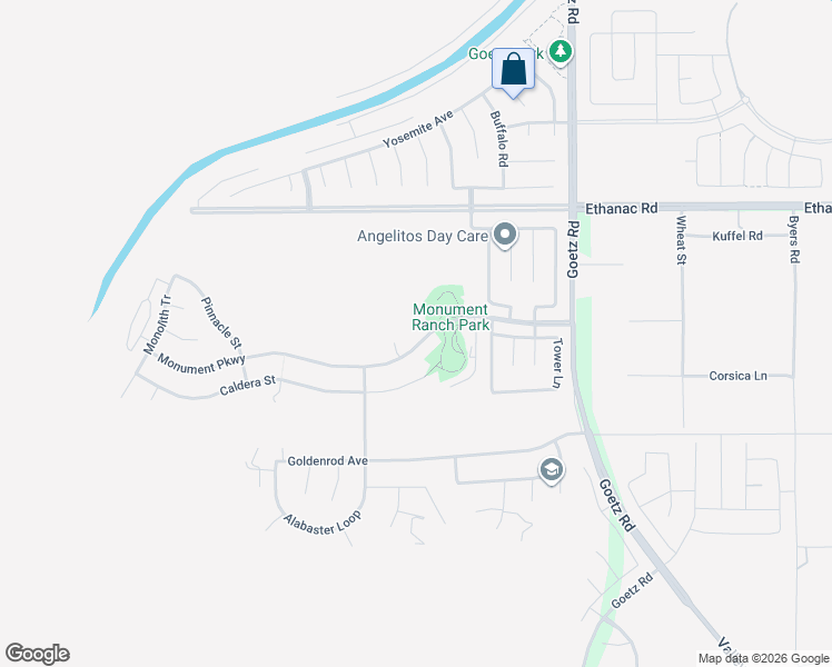 map of restaurants, bars, coffee shops, grocery stores, and more near 178 Monument Parkway in Perris